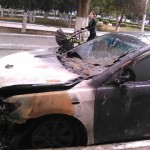 В Каспийске вандалы сожгли иномарку Новости