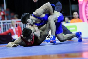 Fs 57kg Quarterfinal:  Gadzhimurad RASHIDOV (RUS) df. Georgi Valentinov VANGELOV (BUL) by TF, 10-0. (Photo:Martin Gábor)